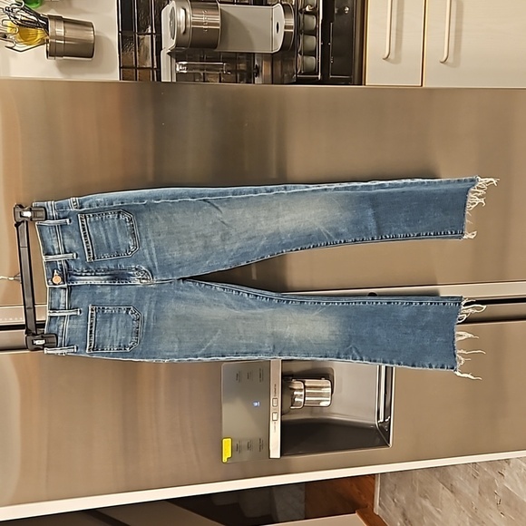 💕MOTHER💕 The Hustler Patch Pocket Ankle Fray Jeans ~ Healing Jar 25 NWT - Picture 9 of 16